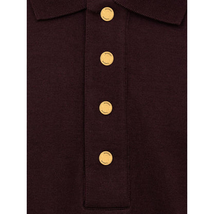 Dunhill Bordeaux Cashmere Polo Shirt