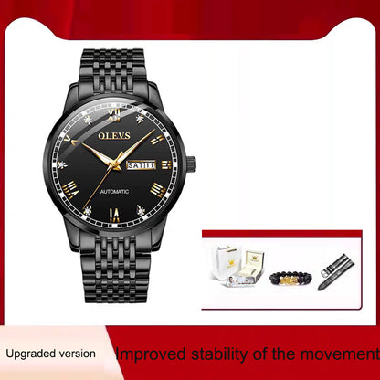 Reloj para hombre, automático, de cuerda simple, resistente al agua