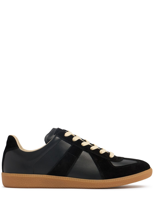 Maison Margiela Low Leather And Suede Sneakers