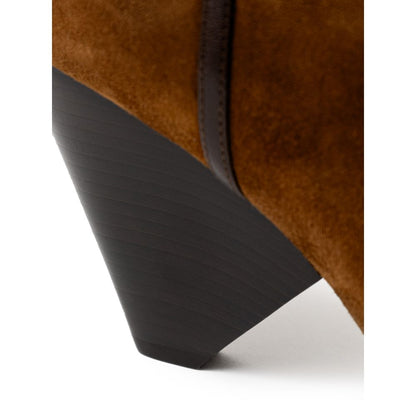 Saint Laurent Brown Suede Leather Boot