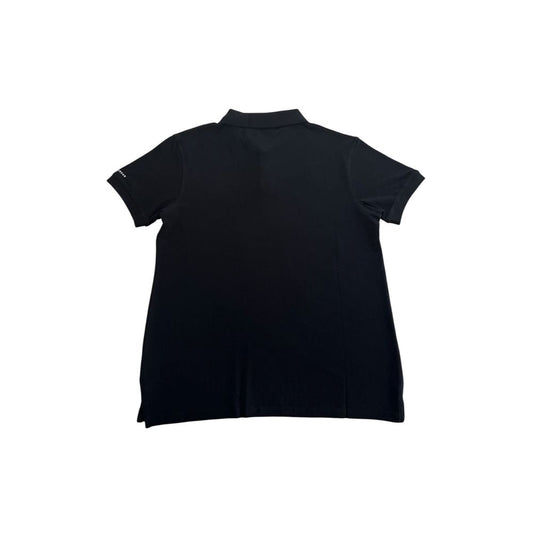 Trussardi Beachwear Black Cotton Men's Polo Shirt