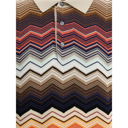 Missoni ZigZag Pattern Polo Shirt