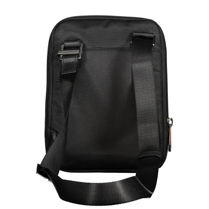 Piquadro Black Recycled Polyethylene Men Shoulder Bag
