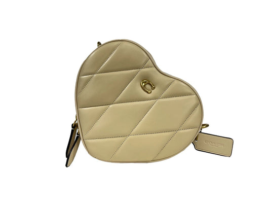 COACH Heart Small Quilted Leather Crossbody Bag Purse