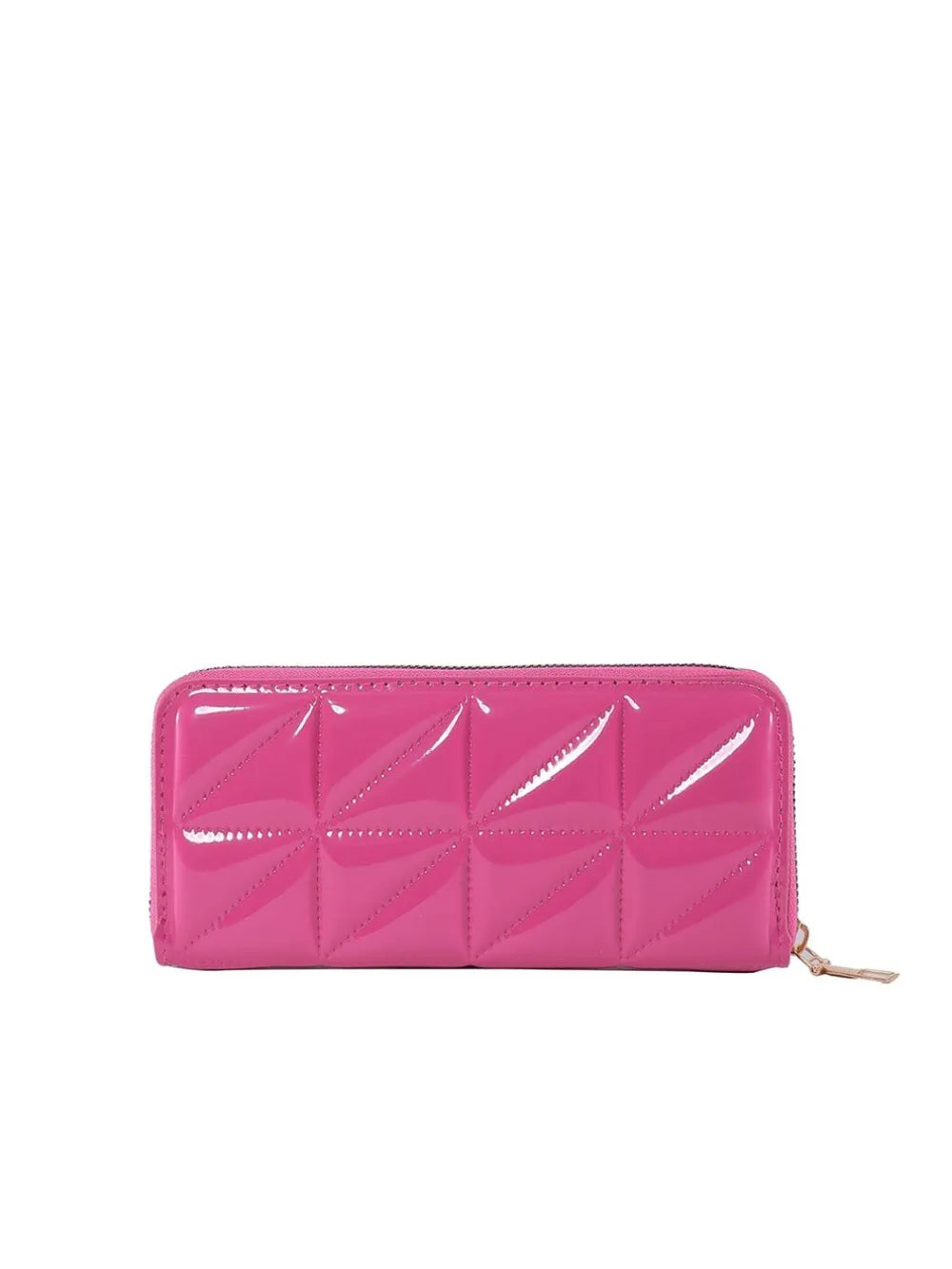 Billetera Mujer PU Leather Solid Color