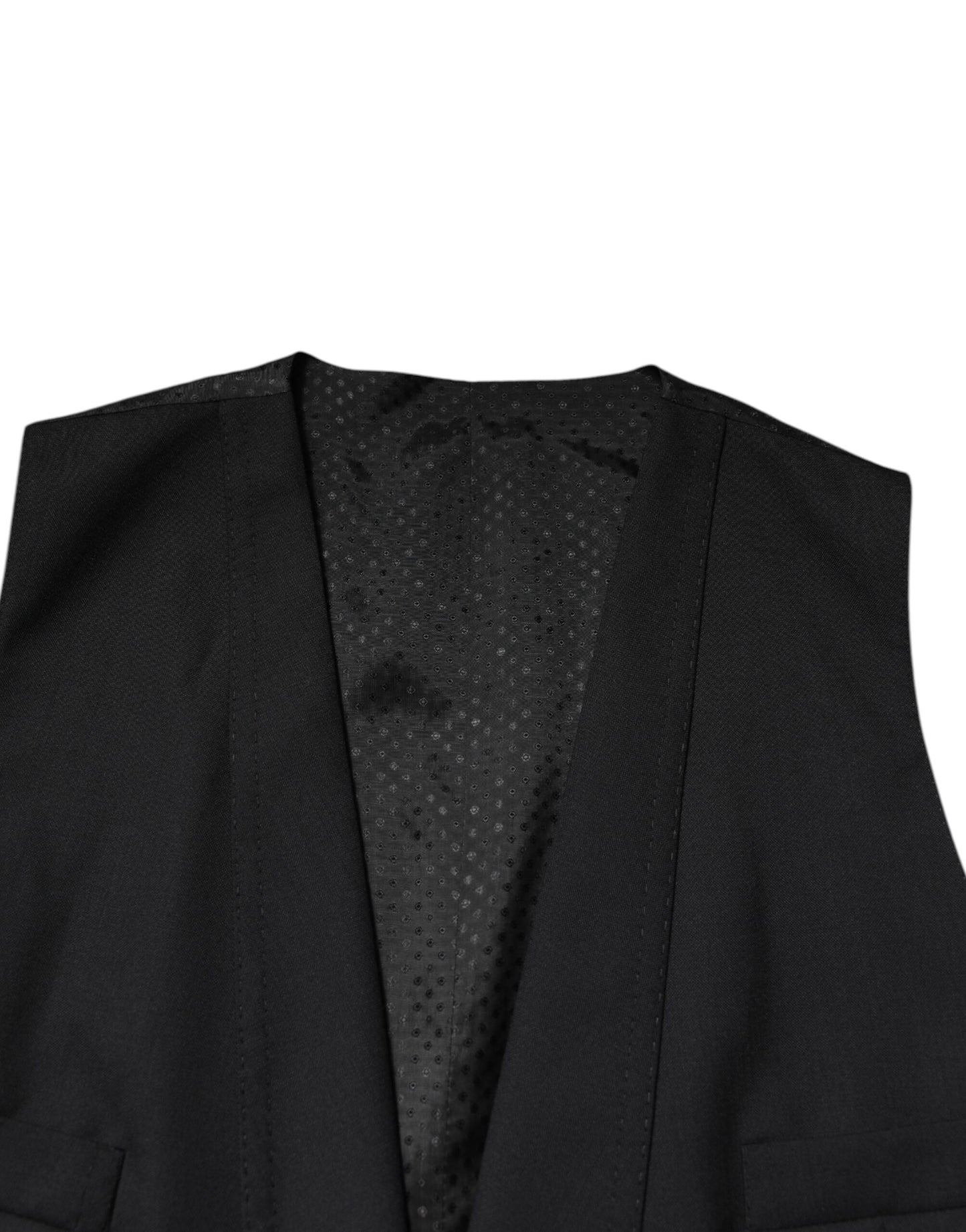 Dolce & Gabbana Black Single Breasted Formal 3 Piece Suit