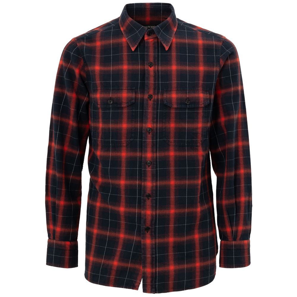 Tom Ford Bicolor Linen Shirt