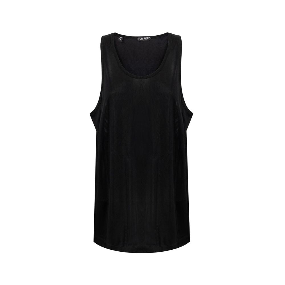 Tom Ford Black Viscose Tank Top