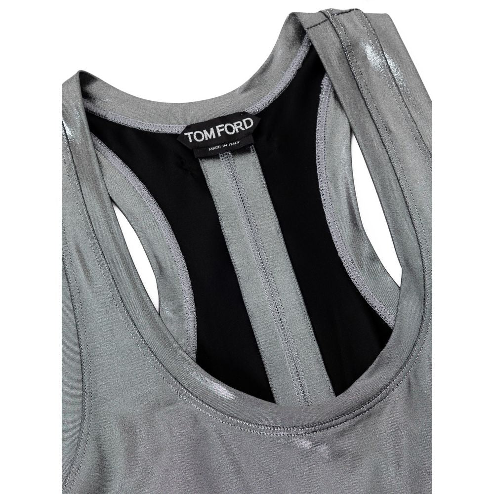 Tom Ford Gray Viscose Tank Top