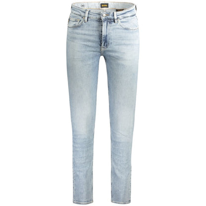 Hugo Boss Light Blue Cotton Jeans & Pant