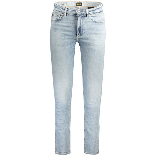 Hugo Boss Light Blue Cotton Jeans & Pant