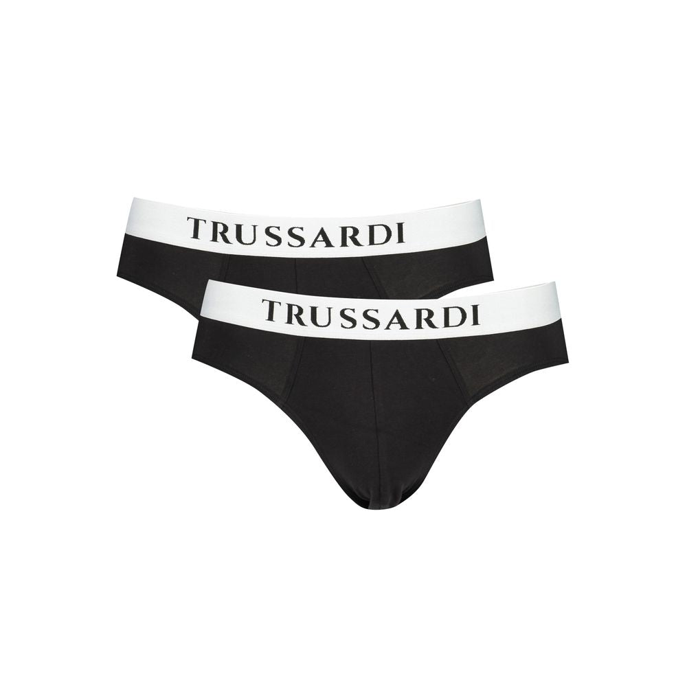 Trussardi Black Cotton Men Underwear Pack