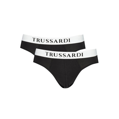 Trussardi Black Cotton Men Underwear Pack
