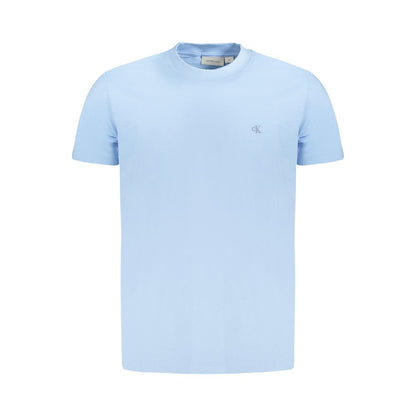 Calvin Klein Light Blue Cotton Men T-Shirt