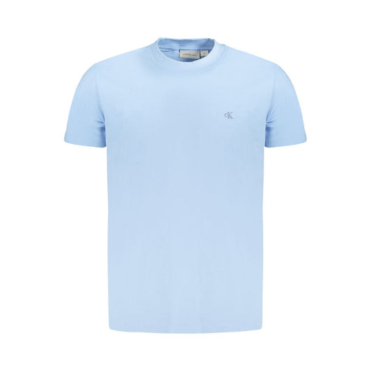 Calvin Klein Light Blue Cotton Men T-Shirt