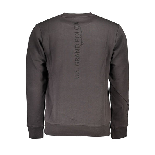 U.S. Grand Polo Gray Cotton Men Sweater