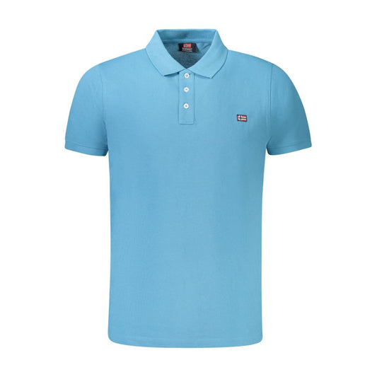 Norway 1963 Light Blue Cotton Men Polo Shirt