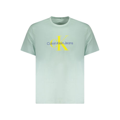 Calvin Klein Green Cotton Men T-Shirt