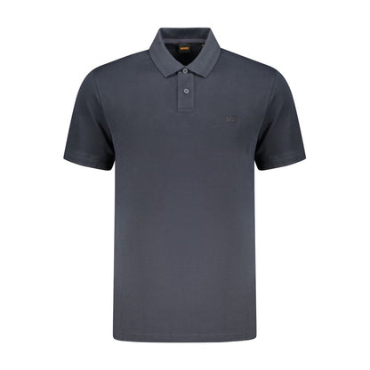 Hugo Boss Blue Cotton Polo Shirt