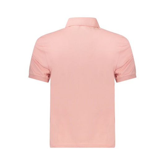 K-WAY Pink Cotton Men Polo Shirt