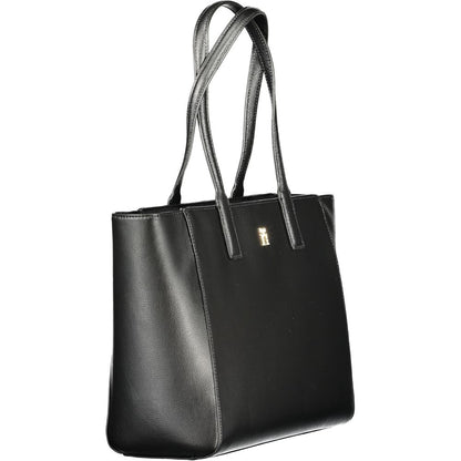 Tommy Hilfiger Black Recycled Polyester Women Handbag