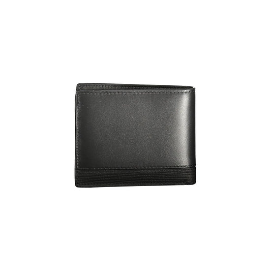 Tommy Hilfiger Black Leather Men Wallet