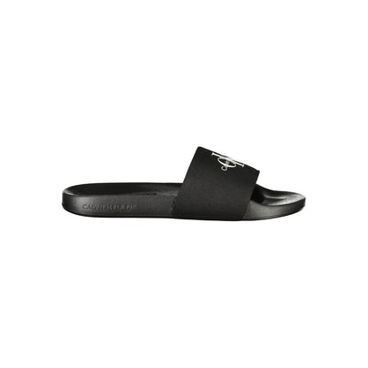 Calvin Klein Black Polyester Men Sandal