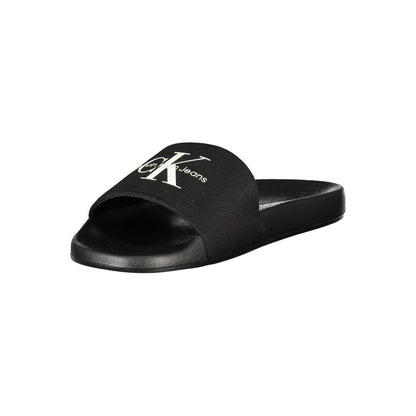 Calvin Klein Black Polyester Men Sandal