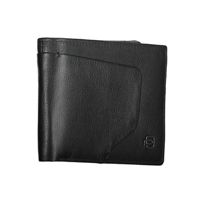 Piquadro Black Leather Men Wallet