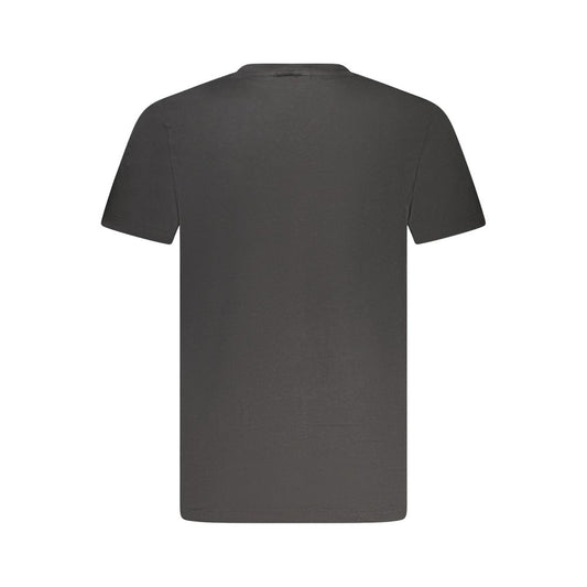 Calvin Klein Black Cotton Men V-Neck T-Shirt