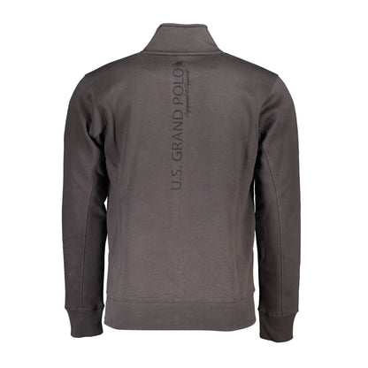 U.S. Grand Polo Gray Cotton Men Sweater