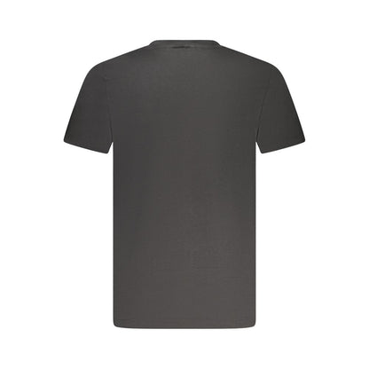 Calvin Klein Black Cotton Men V-Neck T-Shirt
