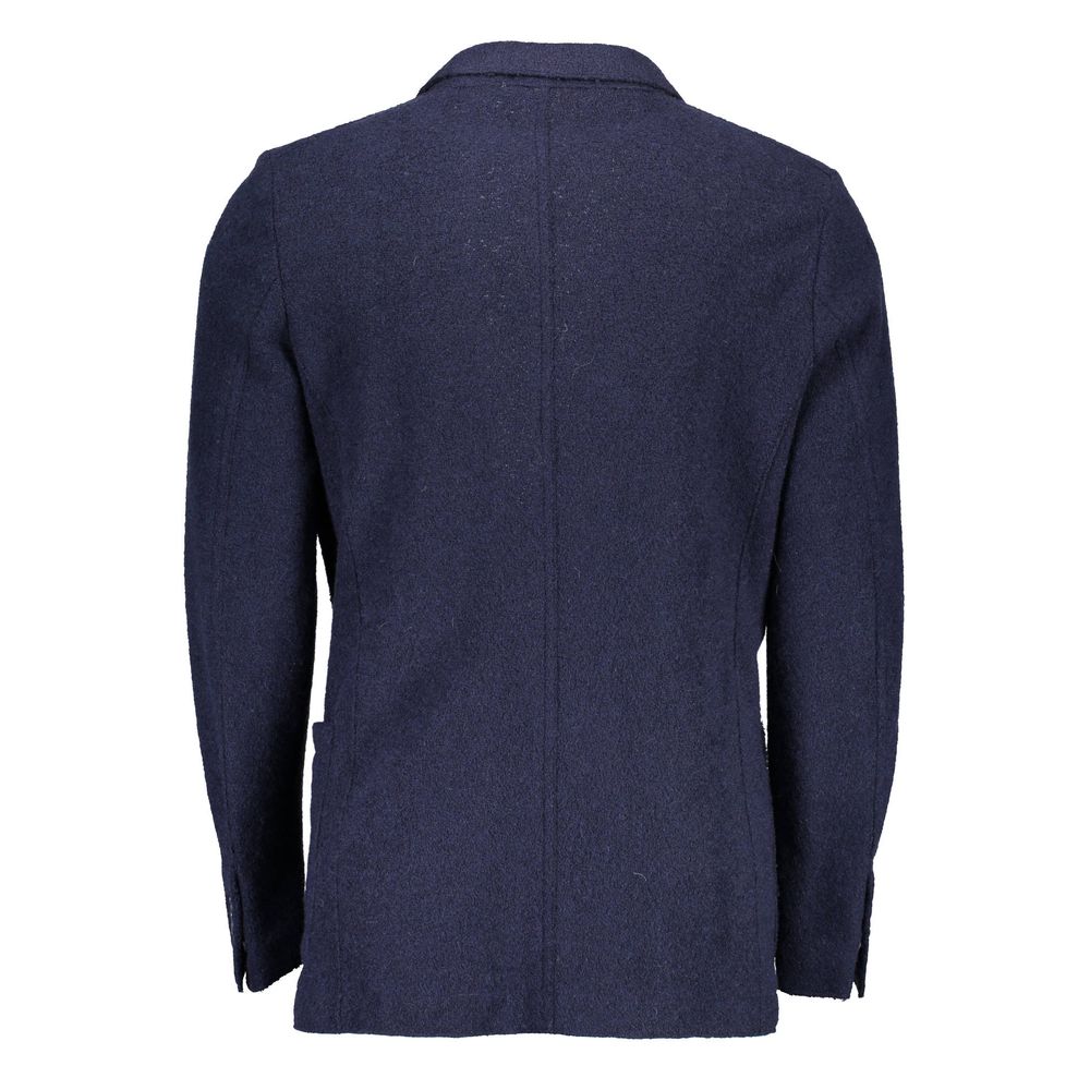 Gant Blue Wool Men Jacket