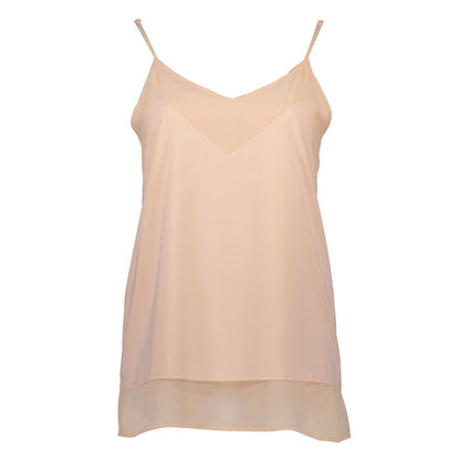 Silvian Heach Pink Polyester Women Tank Top