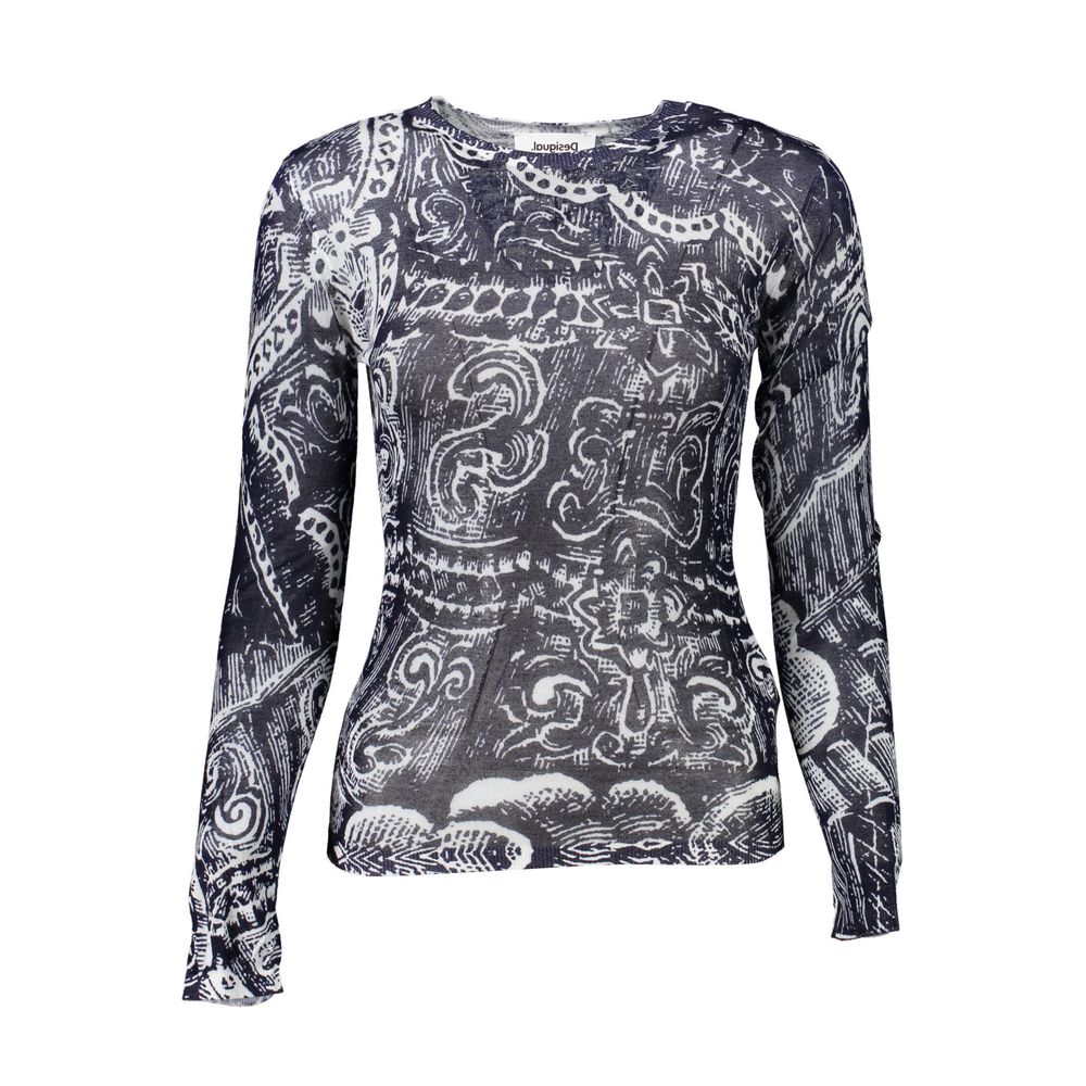 Desigual Blue Viscose Women Sweater