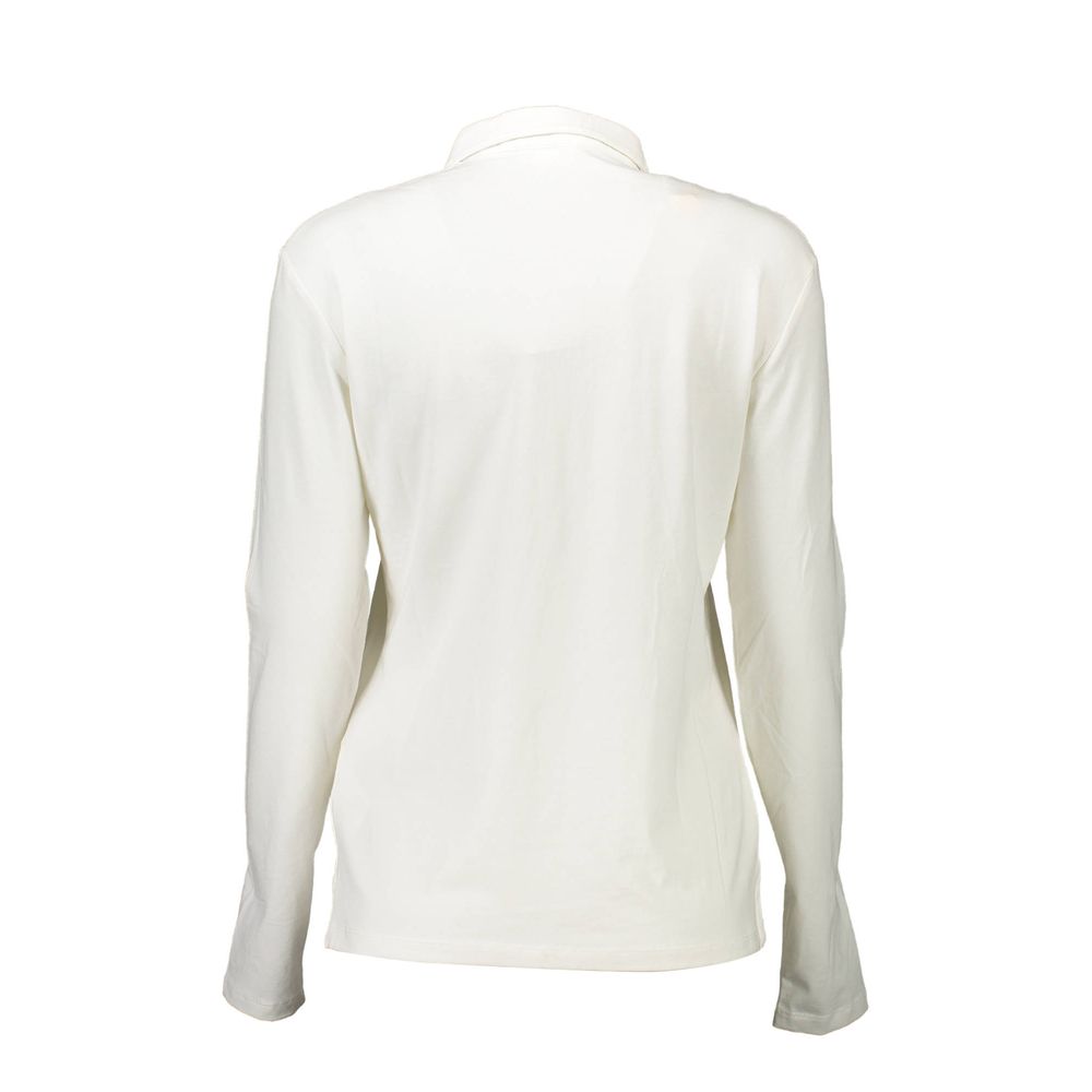 U.S. POLO ASSN. White Cotton Women Polo Shirt