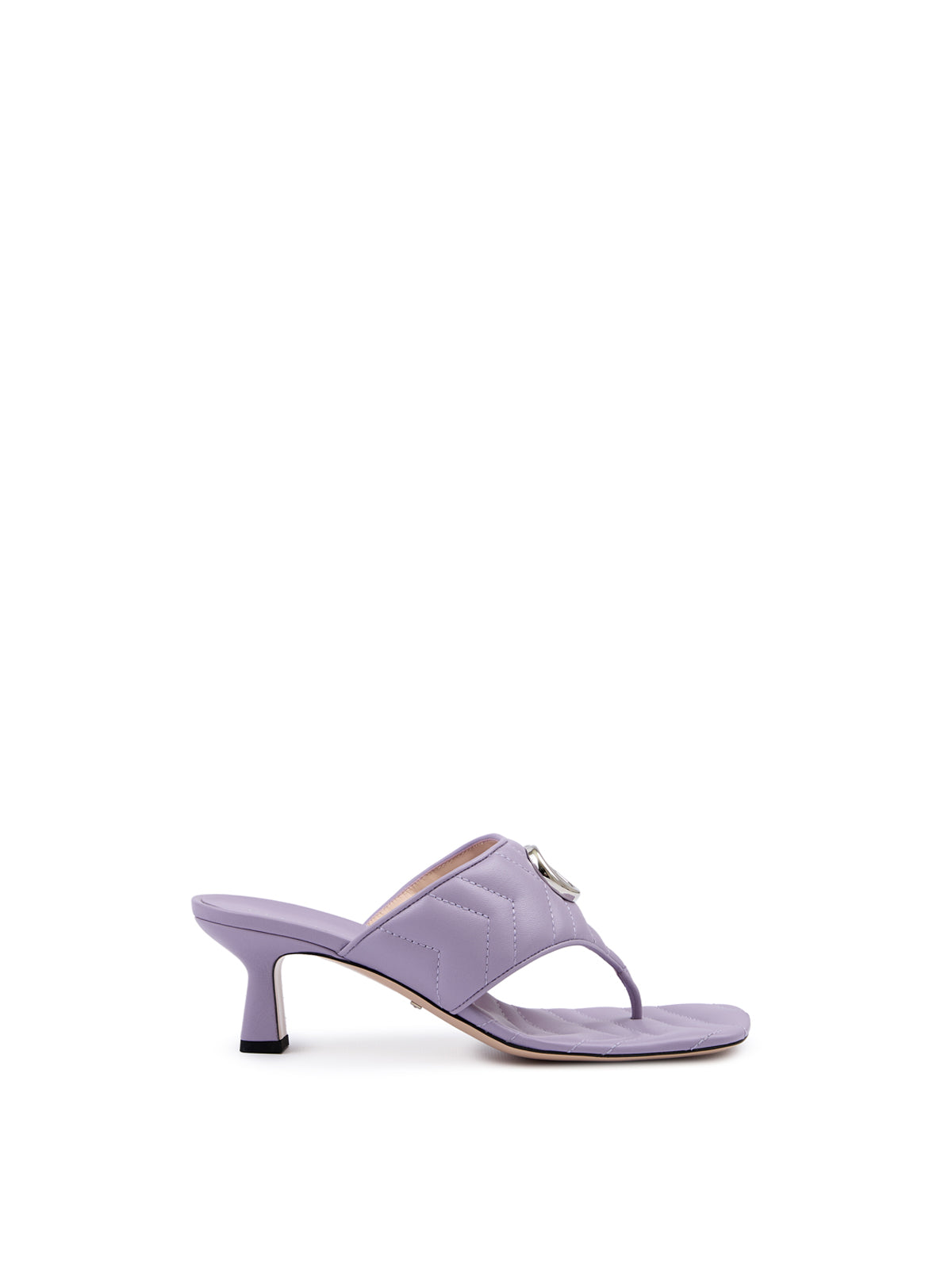 Gucci Mystic Purple Nappa Charlotte Leather Sandals