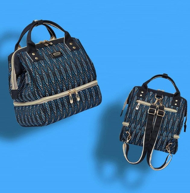 Bolsa de maternidad de moda para mamá, mochila de viaje con aislamiento térmico para el cuidado del bebé