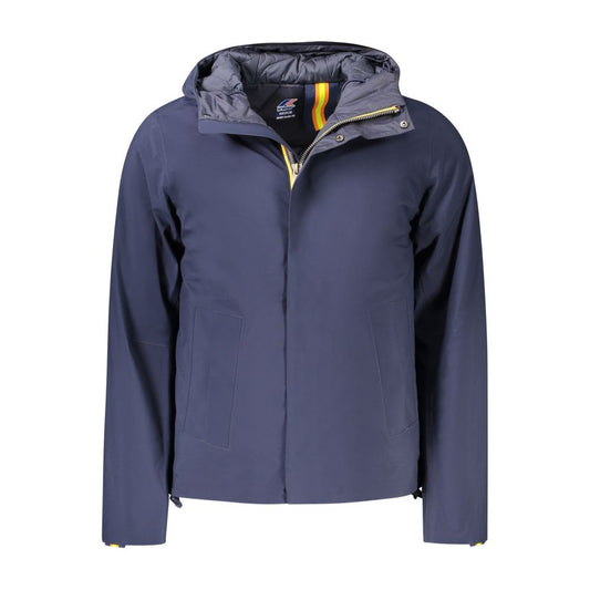 K-WAY Blue Polyester Men Jacket