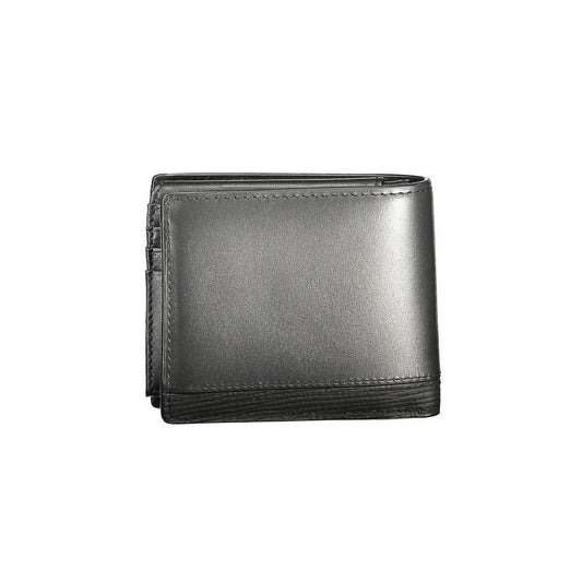 Tommy Hilfiger Black Leather Men Wallet