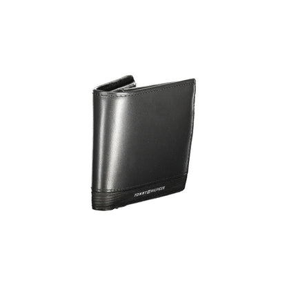Tommy Hilfiger Black Leather Men Wallet