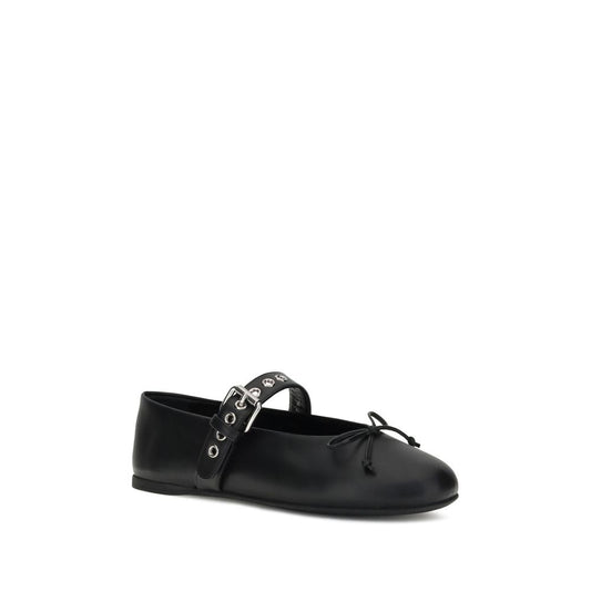 Miu Miu Leather Ballerinas