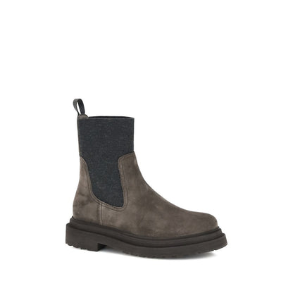 Brunello Cucinelli Suede Ankle Boots