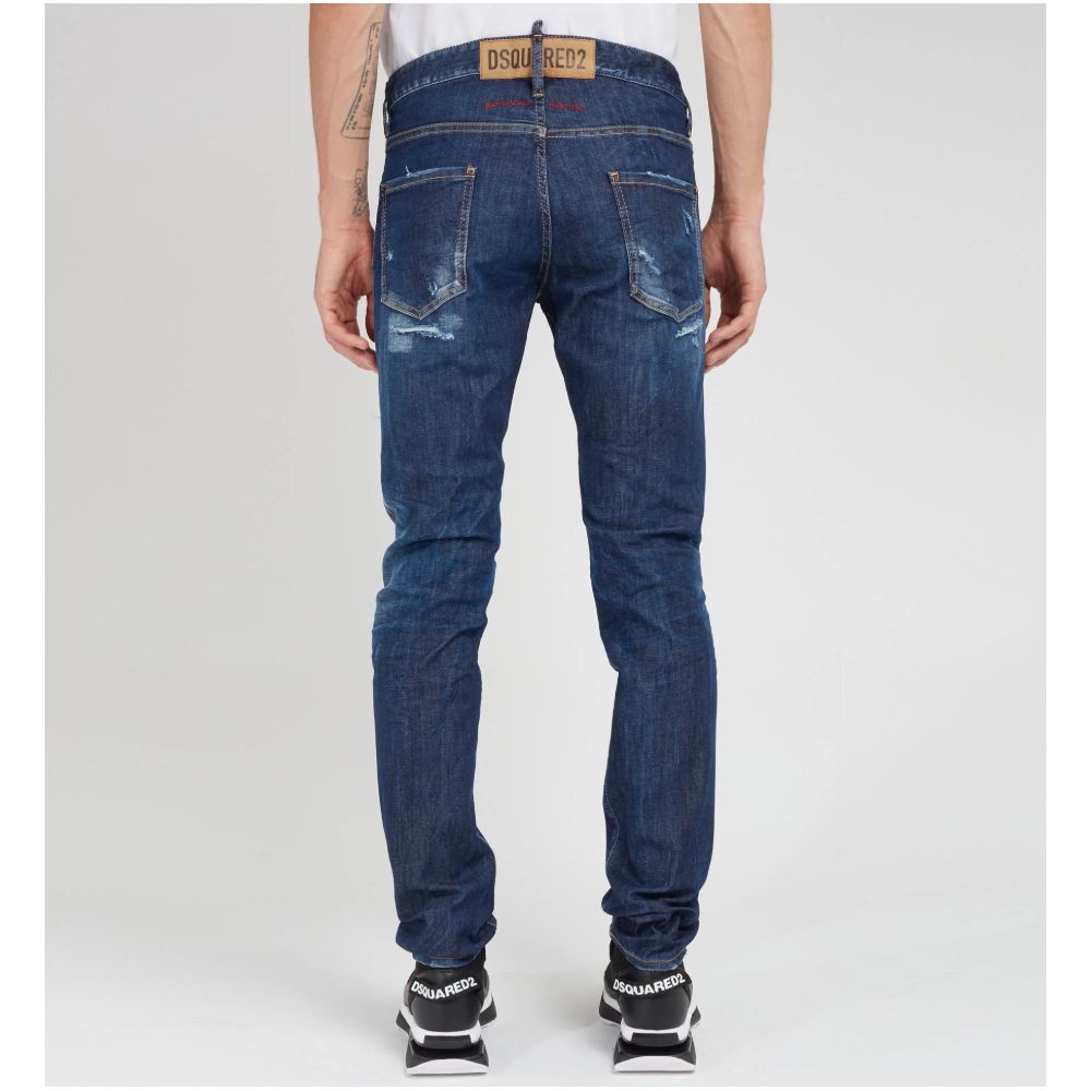 Dsquared² Blue Cotton Men Jeans