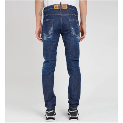 Dsquared² Blue Cotton Men Jeans