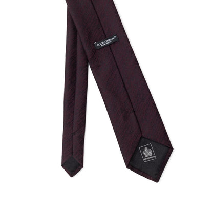 Dolce & Gabbana Purple Wool Ty