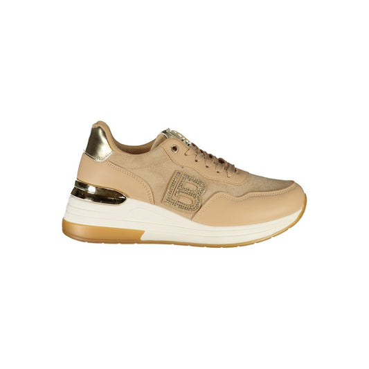 Laura Biagiotti Beige Polyester Women Sneaker