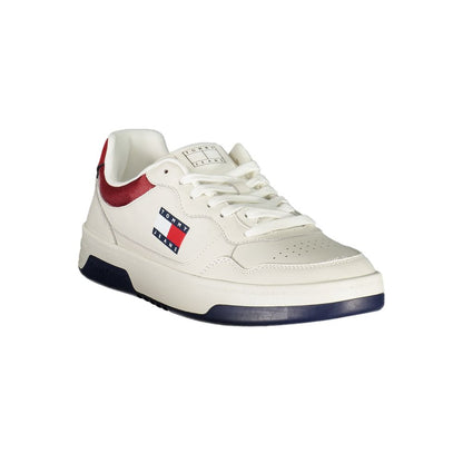 Tommy Hilfiger White Leather Men Sneaker