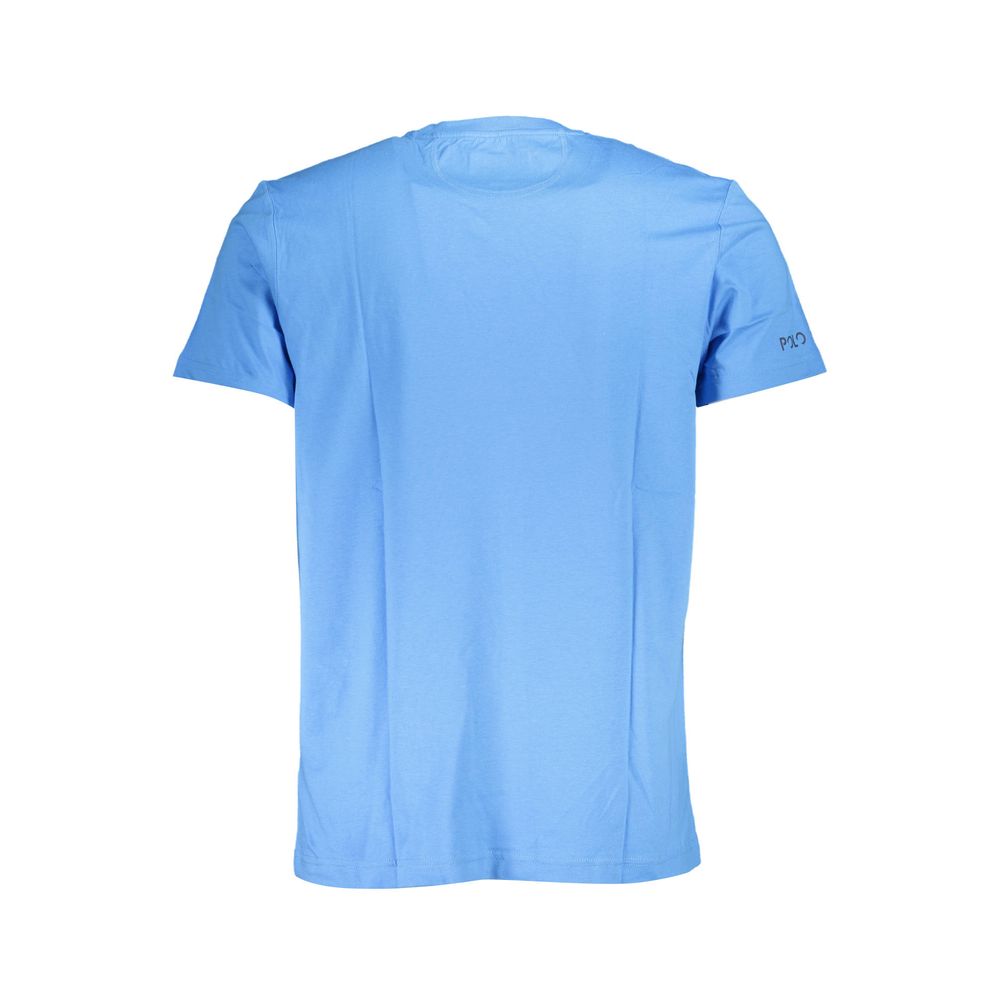 La Martina Blue Cotton Men T-Shirt