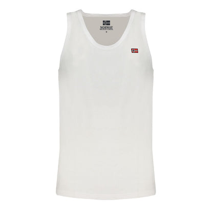 Norway 1963 White Cotton Men's Tank Top